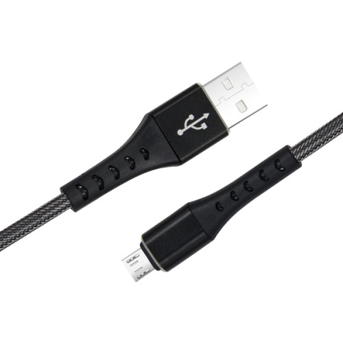 CABLU DATE INCARCARE FISH FAST CHARGE 3.0 USB LA MICRO USB 1M 3A NEGRU